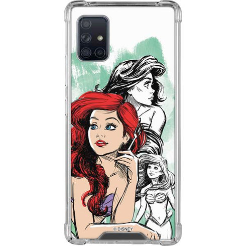 Disney Princess Ariel Sketch Art Galaxy A51 5G Clear Case