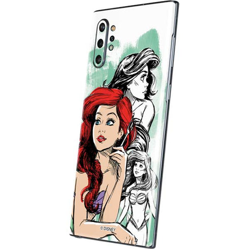 Disney Princess Ariel Sketch Art Galaxy Note 10 Plus Skin
