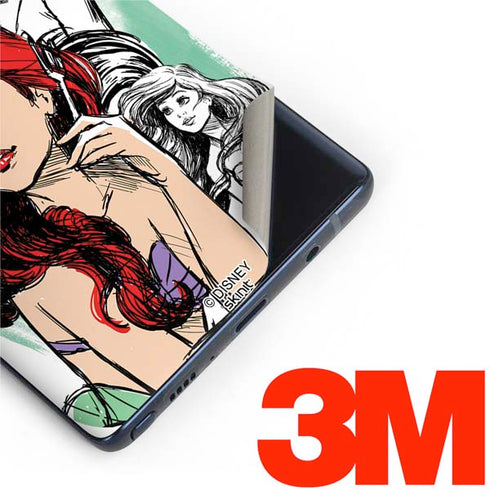 Disney Princess Ariel Sketch Art Galaxy Note 9 Skin