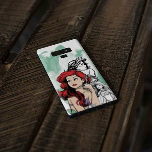 Disney Princess Ariel Sketch Art Galaxy Note 9 Skin