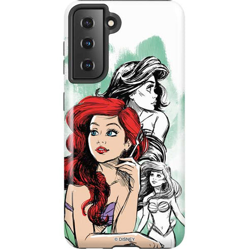 Disney Princess Ariel Sketch Art Galaxy S21 5G Pro Case