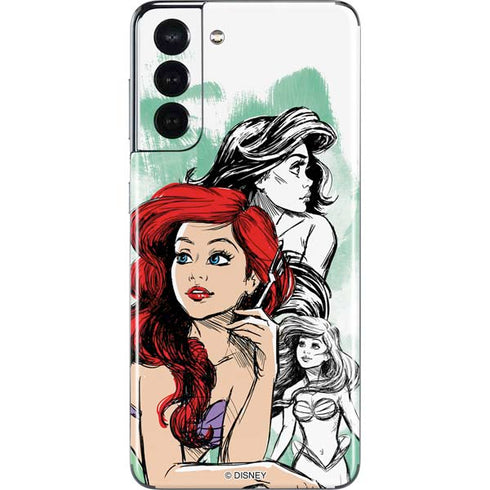 Disney Princess Ariel Sketch Art Galaxy S21 5G Skin