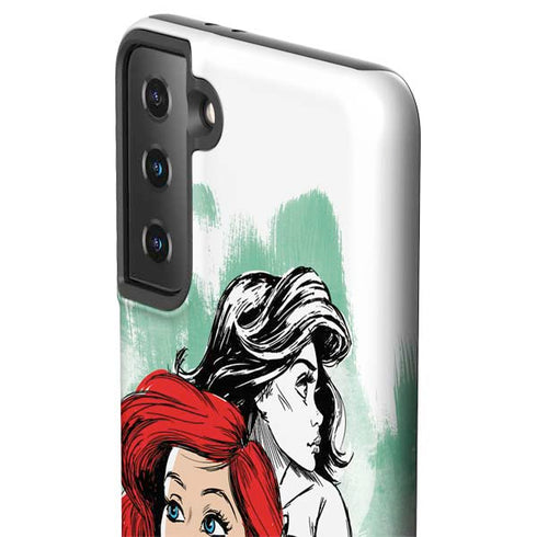 Disney Princess Ariel Sketch Art Galaxy S21 FE Pro Case