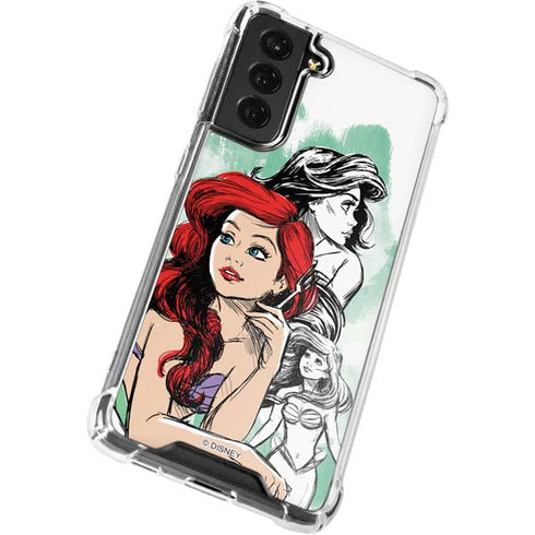 Disney Princess Ariel Sketch Art Galaxy S22 Clear Case