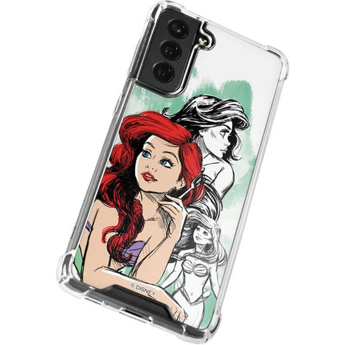 Disney Princess Ariel Sketch Art Galaxy S22 Plus Clear Case