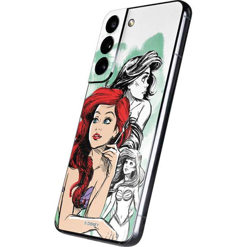 Disney Princess Ariel Sketch Art Galaxy S22 Skin