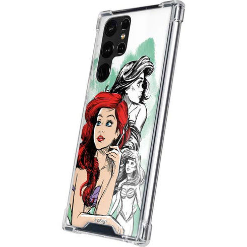 Disney Princess Ariel Sketch Art Galaxy S22 Ultra Clear Case
