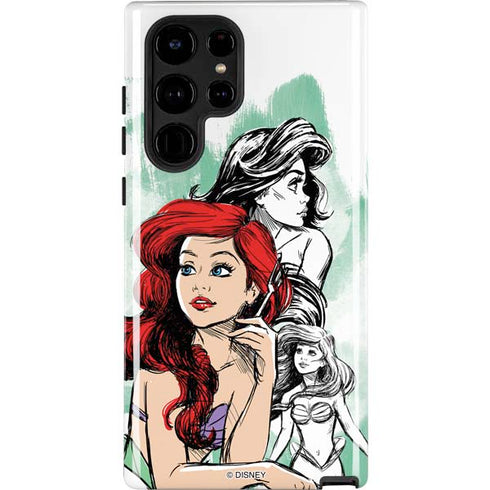 Disney Princess Ariel Sketch Art Galaxy S22 Ultra Pro Case