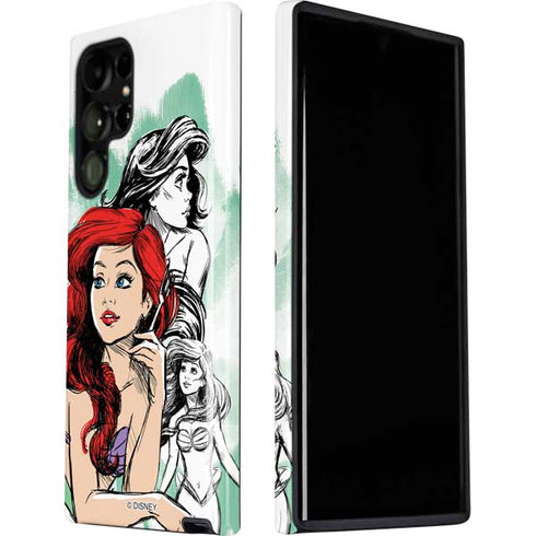 Disney Princess Ariel Sketch Art Galaxy S22 Ultra Pro Case