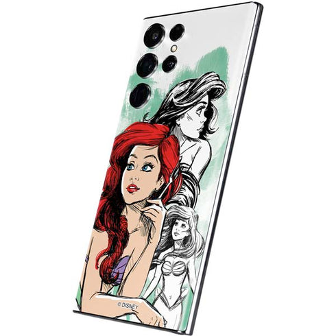 Disney Princess Ariel Sketch Art Galaxy S22 Ultra Skin