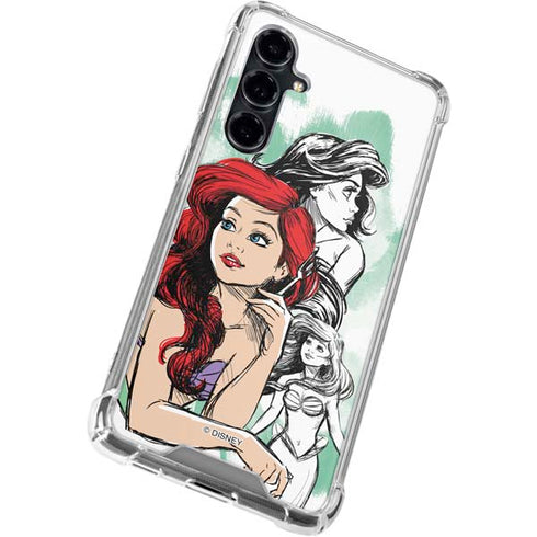 Disney Princess Ariel Sketch Art Galaxy S23 FE Clear Case