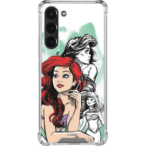 Disney Princess Ariel Sketch Art Galaxy S23 Plus Clear Case
