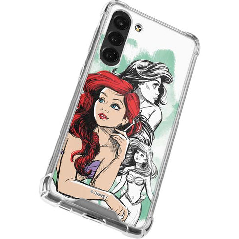 Disney Princess Ariel Sketch Art Galaxy S23 Plus Clear Case