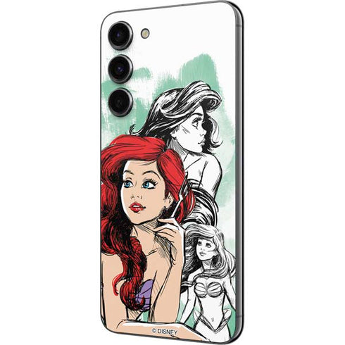 Disney Princess Ariel Sketch Art Galaxy S23 Plus Skin