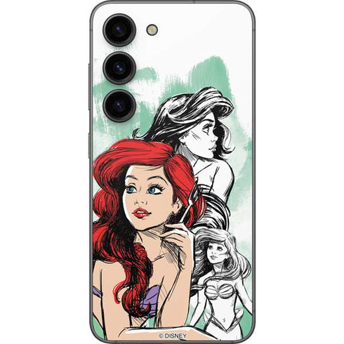 Disney Princess Ariel Sketch Art Galaxy S23 Skin