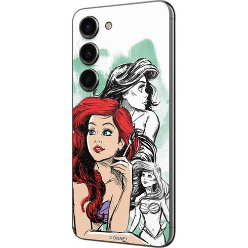 Disney Princess Ariel Sketch Art Galaxy S23 Skin