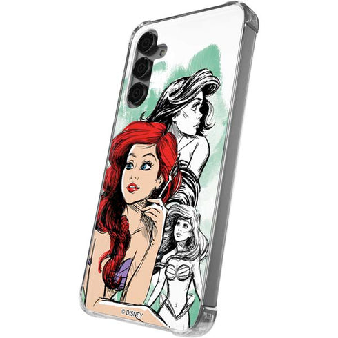 Disney Princess Ariel Sketch Art Galaxy S24 Plus Clear Case