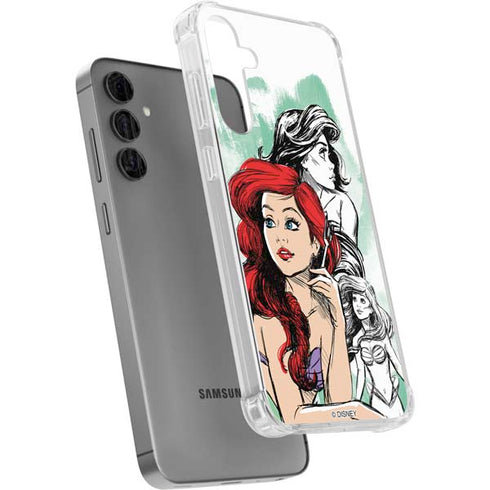 Disney Princess Ariel Sketch Art Galaxy S24 Plus Clear Case