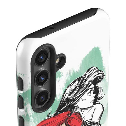 Disney Princess Ariel Sketch Art Galaxy S24 Plus Impact Case