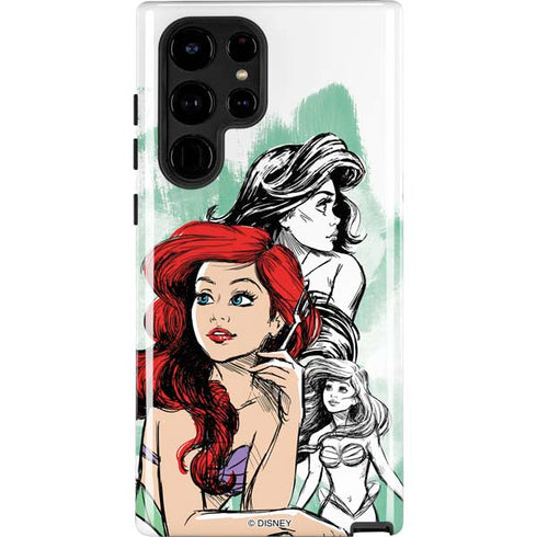 Disney Princess Ariel Sketch Art Galaxy S24 Ultra Impact Case