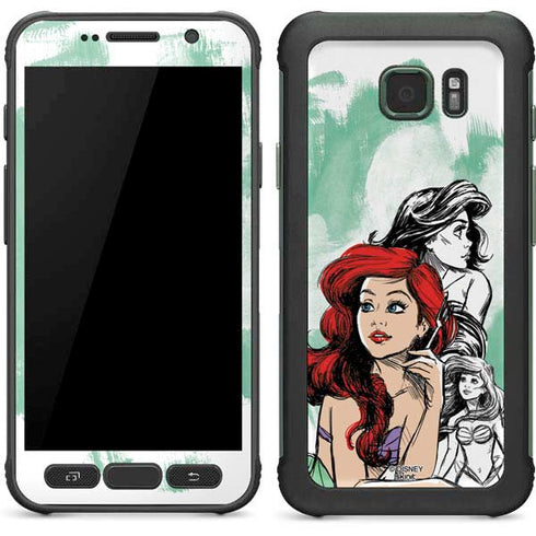 Disney Princess Ariel Sketch Art Galaxy S7 Active Skin