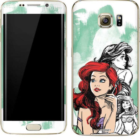 Disney Princess Ariel Sketch Art Galaxy S7 Edge Skin