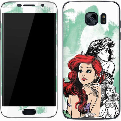 Disney Princess Ariel Sketch Art Galaxy S7 Skin