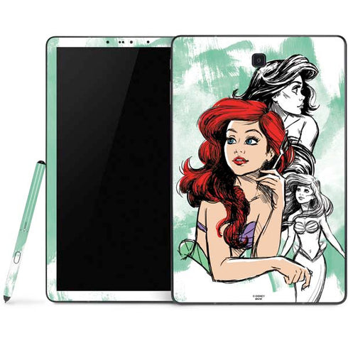 Disney Princess Ariel Sketch Art Samsung Galaxy Tab Skin