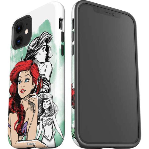 Disney Princess Ariel Sketch Art iPhone 12 Impact Case