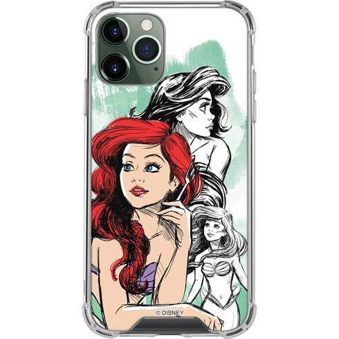 Disney Princess Ariel Sketch Art iPhone 12 Pro Clear Case
