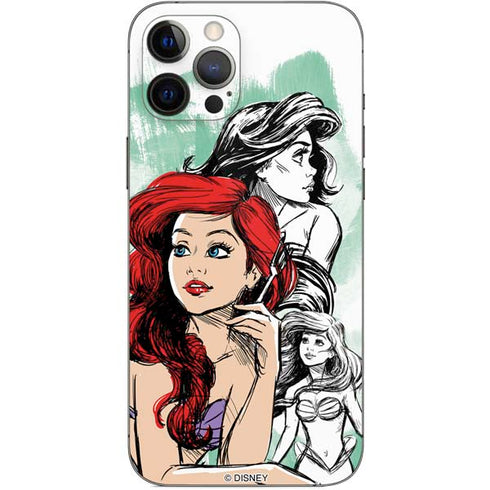 Disney Princess Ariel Sketch Art iPhone 12 Pro Max Skin