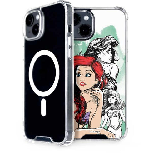 Disney Princess Ariel Sketch Art iPhone 13 MagSafe Case
