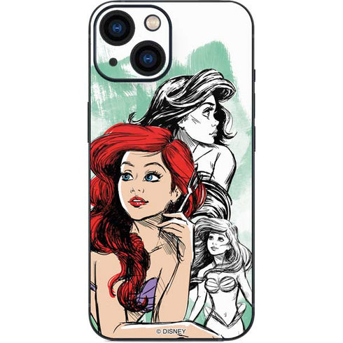 Disney Princess Ariel Sketch Art iPhone 13 Mini Skin