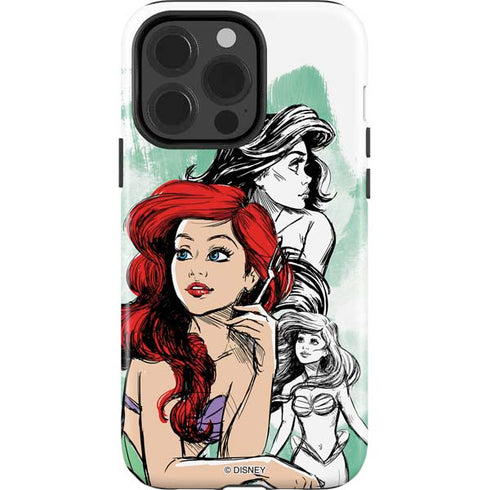 Disney Princess Ariel Sketch Art iPhone 13 Pro Impact Case