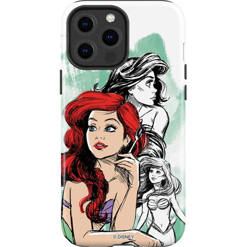 Disney Princess Ariel Sketch Art iPhone 13 Pro Max Impact Case