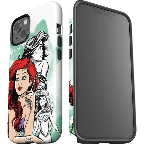 Disney Princess Ariel Sketch Art iPhone 15 Impact Case