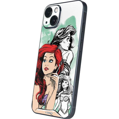 Disney Princess Ariel Sketch Art iPhone 14 Plus Skin