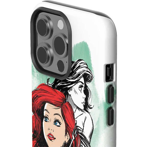 Disney Princess Ariel Sketch Art iPhone 14 Pro Impact Case