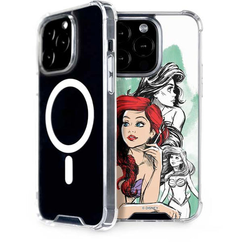 Disney Princess Ariel Sketch Art iPhone 14 Pro MagSafe Case