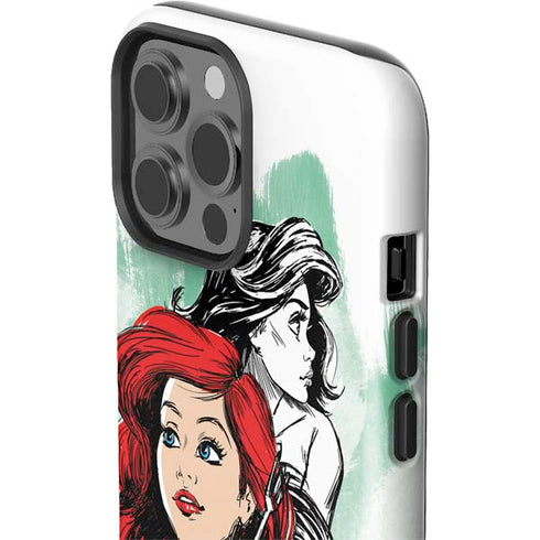 Disney Princess Ariel Sketch Art iPhone 15 Pro Max Impact Case