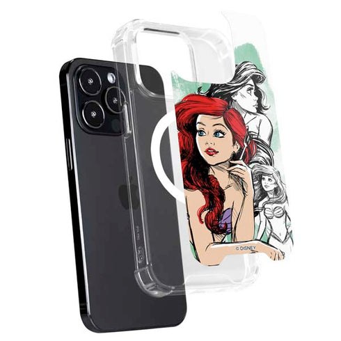 Disney Princess Ariel Sketch Art iPhone 15 Pro Max MagSafe Case