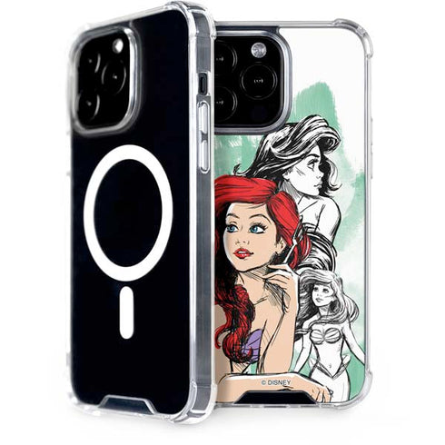 Disney Princess Ariel Sketch Art iPhone 15 Pro Max MagSafe Case