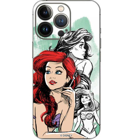Disney Princess Ariel Sketch Art iPhone 14 Pro Skin