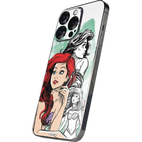 Disney Princess Ariel Sketch Art iPhone 14 Pro Skin