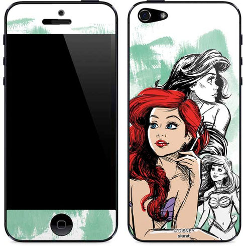 Disney Princess Ariel Sketch Art iPhone 5/5s/5SE Skin