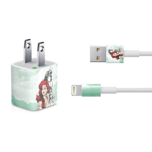 Disney Princess Ariel Sketch Art iPhone Charger (5W USB) Skin