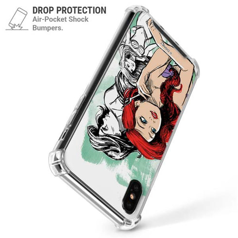 Disney Princess Ariel Sketch Art iPhone XS Max Clear Case