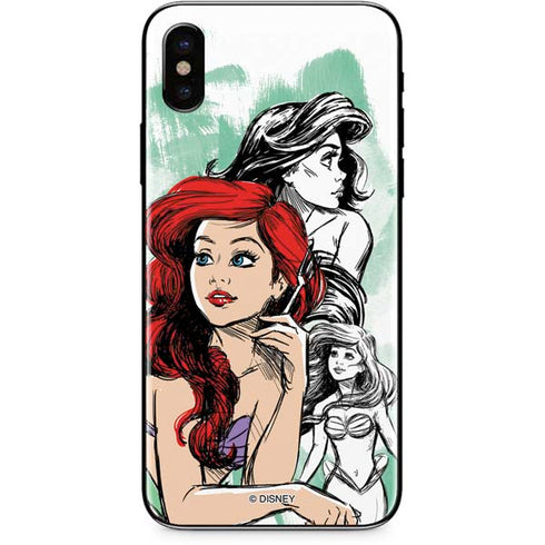 Disney Princess Ariel Sketch Art iPhone XS Max Skin