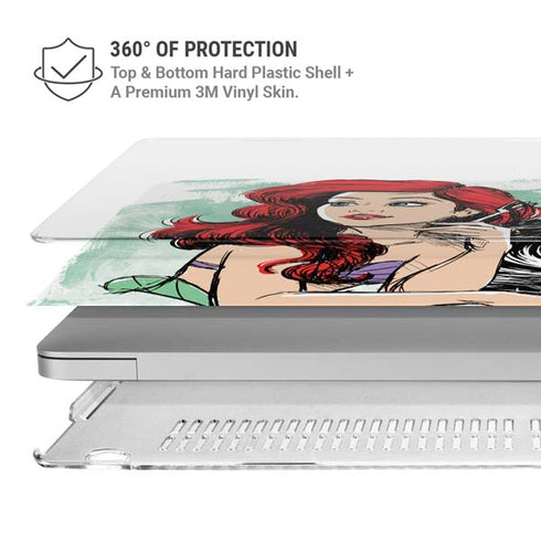 Disney Princess Ariel Sketch Art MacBook Air 13in M1 (2021) Case plus Skin