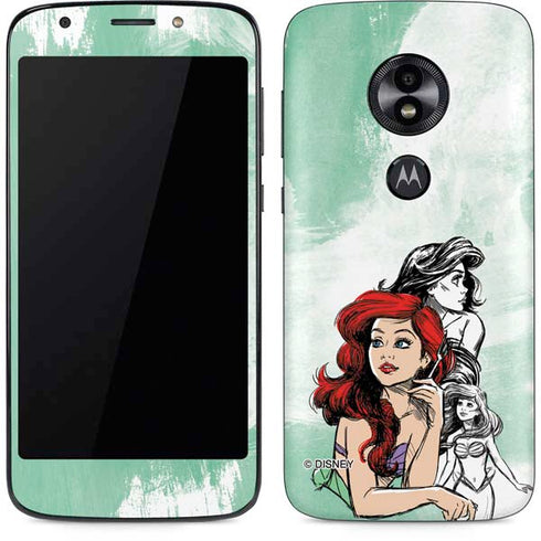 Disney Princess Ariel Sketch Art Moto E5 Play Skin